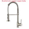 Matte Black Kitchen Faucet Deck Mounted Mixer Tap - Image 3