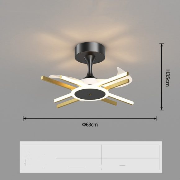 Nordic Light Luxury Living Room Fan Lamp Simple New Style - Image 8