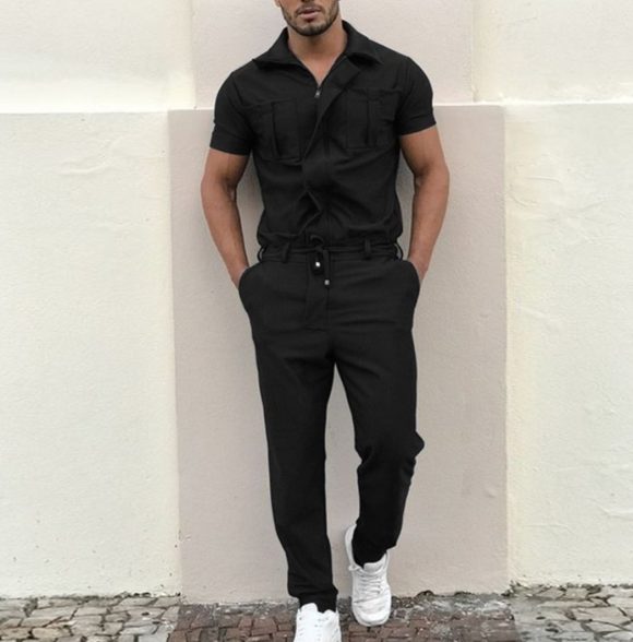 Men's Pants Casual Loose One-piece Suit - Image 3