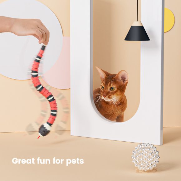 Tricky Interactive Sleeping Electric Induction Snake Toys - Image 4