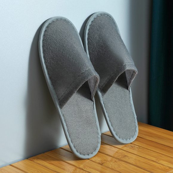 Women's Home Solid Color Non-slip Platform Hotel Slippers - Image 4