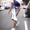 Men's Casual T-shirt Shorts Two-piece Printed Sportswear - Image 7