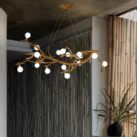 Restaurant Chandelier Decorative Tree Branch Lights Zen Japanese Wabi-sabi Wind Lamps - Image 5