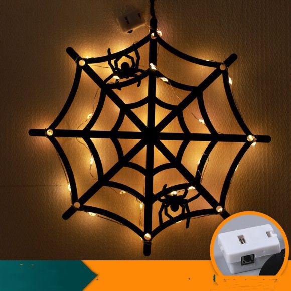 Halloween LED Decorative Lights Luminescent Spider Listing Home Decor Lamp - Image 7