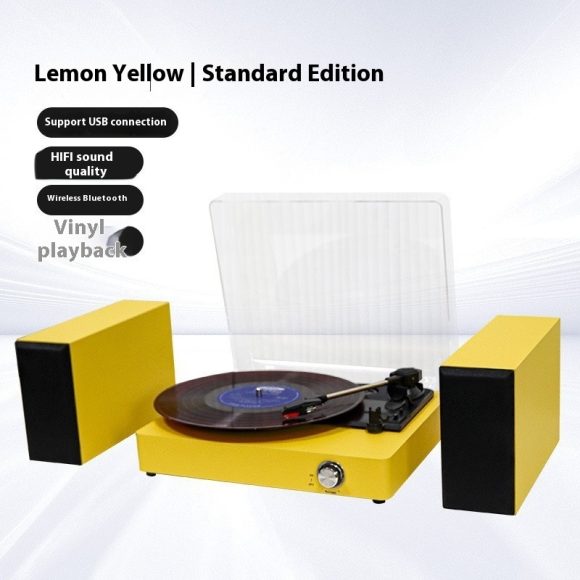 Vinyl Record Player Integrated Bluetooth Audio Retro Ornaments - Image 6