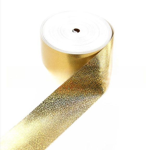 50 Yards Roll 75MM Laser Silver Ribbed Band - Image 4