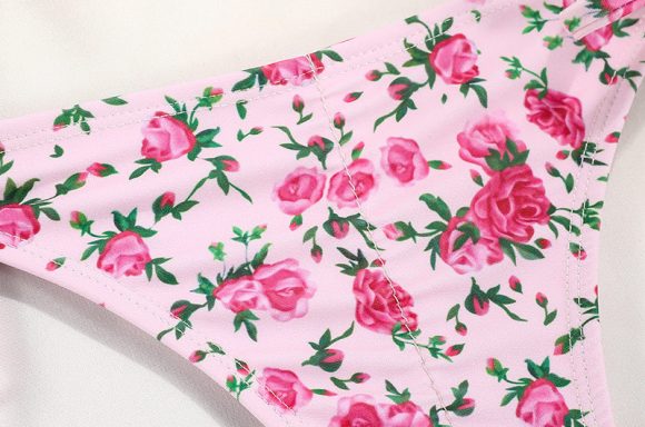Swimwear Women's Printed Strap Bikini - Image 9