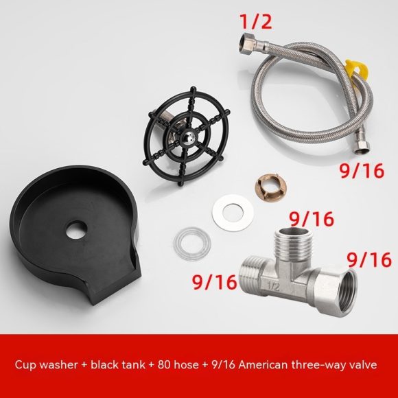 Bar Counter Cup Washer Sink High-pressure Spray Automatic Faucet Coffee Pitcher Wash Cup Tool Kitchen - Image 9