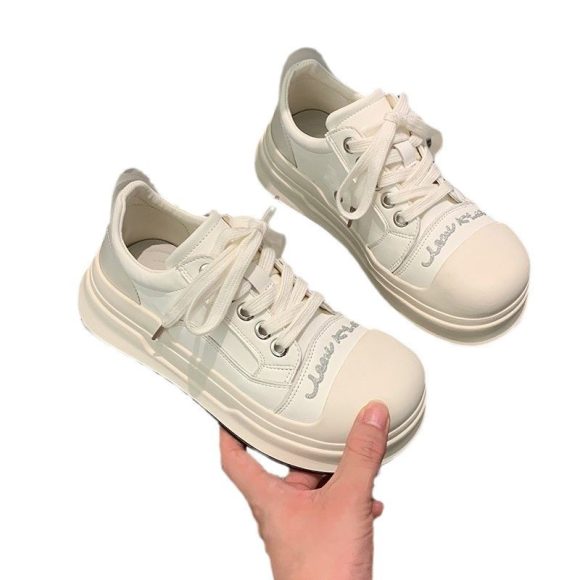 New Autumn Thick Bottom Dad Shoes All-match Increased By Bread Shoes - Image 5