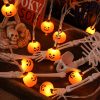 PVC Soft Material Halloween Lighting Chain Pumpkin Ghost Bat Modeling Lamp Indoor And Outdoor Home Decoration - Image 7