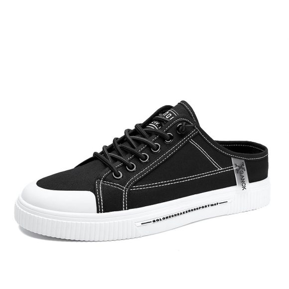 Men's Versatile Casual Sneakers Heelless Canvas Shoes - Image 2