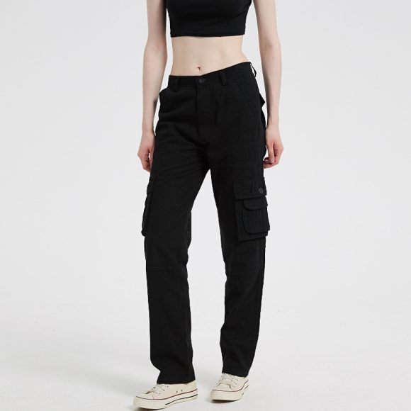 European And American Plus Size Women's Multi-pocket Sports Pants - Image 2