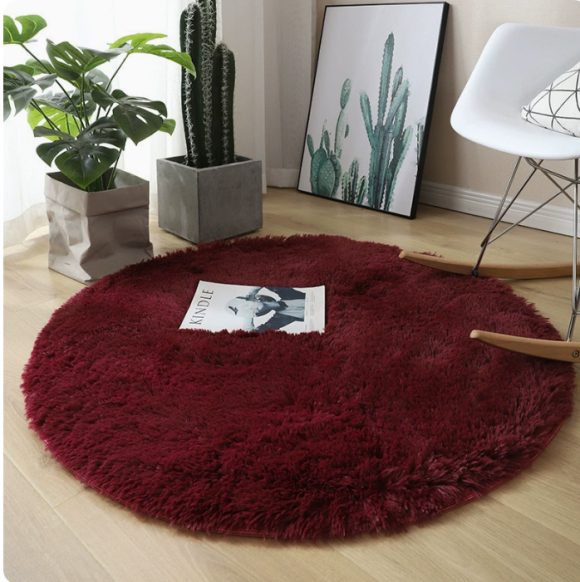 Fluffy Round Rug Carpets For Living Room Decor Faux Fur Carpet Kids Room Long Plush Rugs For Bedroom Shaggy Area Rug Modern Mat - Image 7