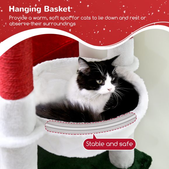 72 Inch Christmas Cat Climbing Rack - Image 9