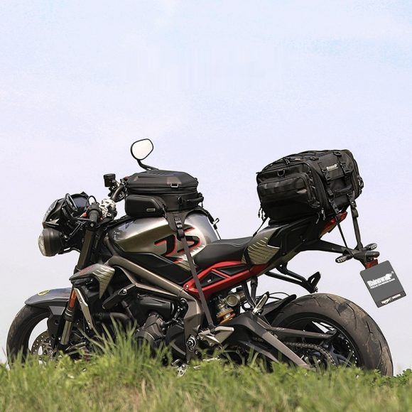 15L Can Expand Motorcycle Hard Shell Backpack