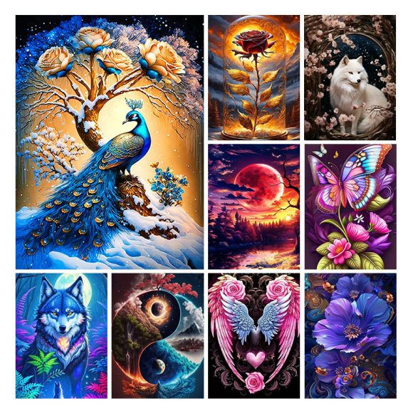 Animal Diamond Painting Handmade Landscape Painting - Image 3