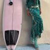 New Seaside Holiday Positioning Floral Print Slit Skirt