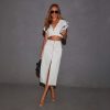European And American Style Solid Color Stitching Zipper Split High Waist Slim Fit Casual Skirt - Image 5