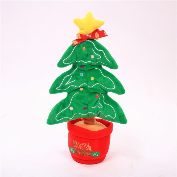 Dancing Christmas Toys Funny Tree Repeat Talking  Electronic Plush Toys Can Sing Record Lighten Early Education Funny Gift Christmas - Image 10