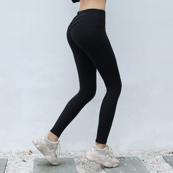 Bodybuilding Hip Raise High Waist Belly Contracting Thin Running Sports Yoga Pants - Image 4