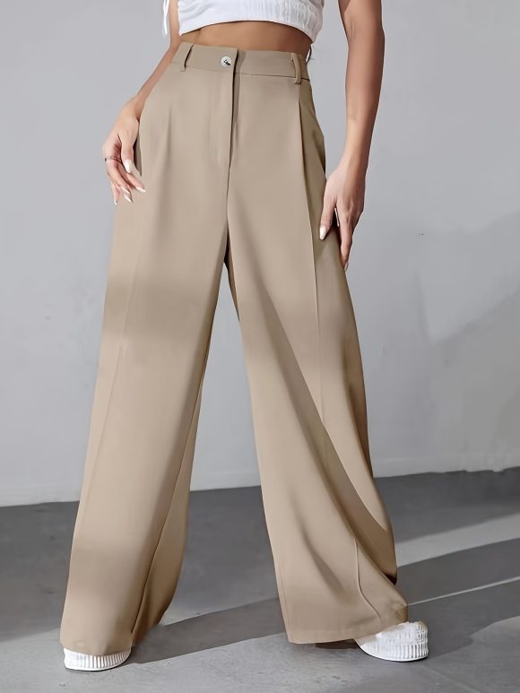 European And American New Women's Trousers Solid Color Casual Straight Pants - Image 7