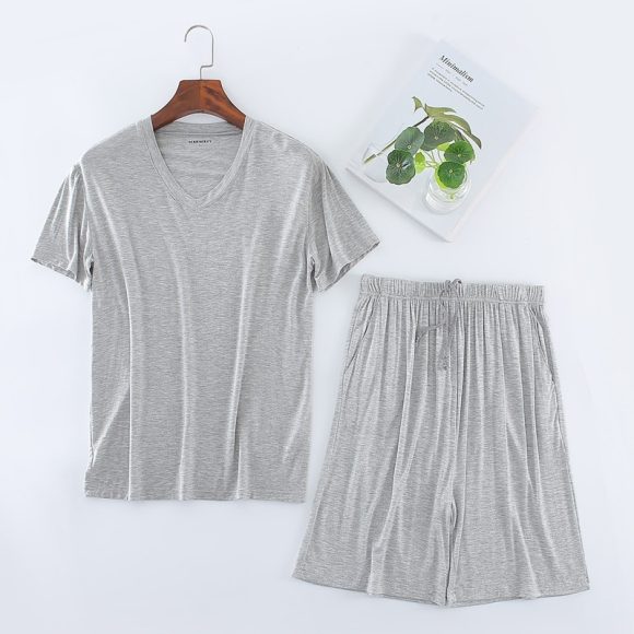 Men's Short Sleeved Shorts Set For Sports And Leisure - Image 8