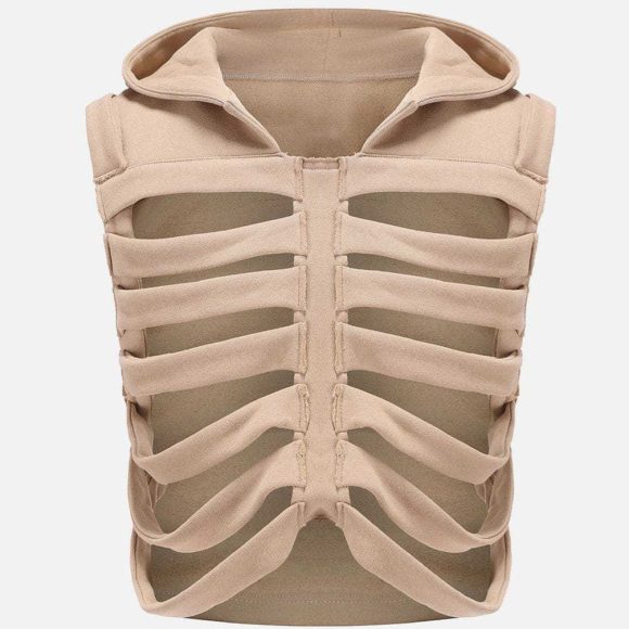 Men's And Women's Wear Skinny Hooded Short Sleeveless Vest - Image 3