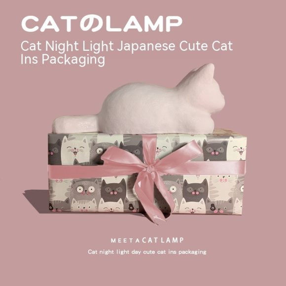 Wife Girl Cat Vinyl Small Night Lamp Christmas - Image 8