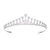 Simple Rhinestone Silver Headband Crown - Image 6