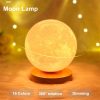 Creative 3D Magnetic Floating Levitating Moon Lamp Touch Control 3 Color Moon Light Lunar Night Light For Home Office Room Decor - Image 7