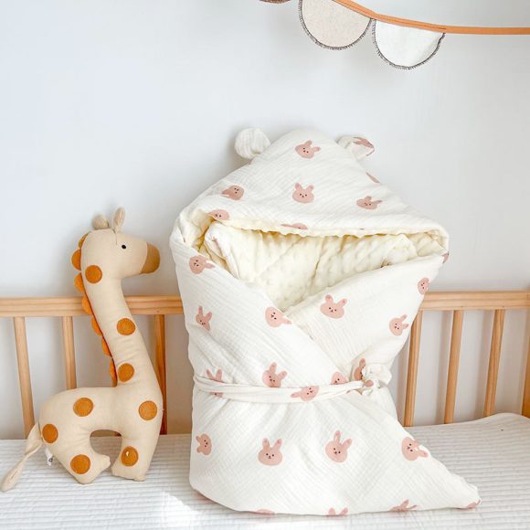 Autumn And Winter Thickened Baby Cotton Wrinkled Beanie Velvet Quilt - Image 5