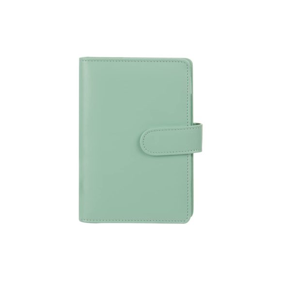 Macaron Loose-leaf Leather Notebook With Zipper Wallet Bill Storage Bag - Image 6