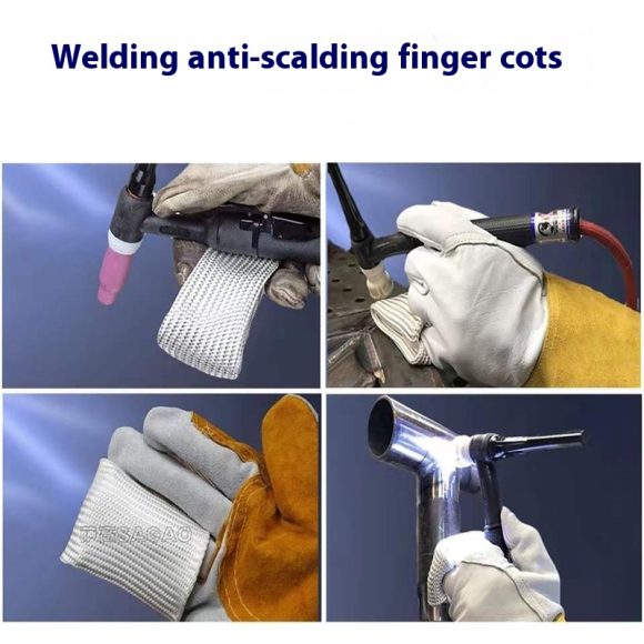 TIG professional welder protective glass fiber finger cots - Image 7