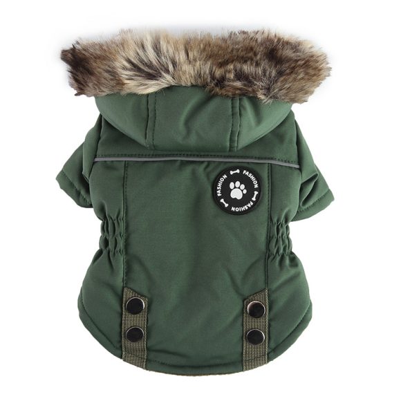 Pet Winter Cotton Dog Clothes Zipper Jacket Dog Supplies - Image 8