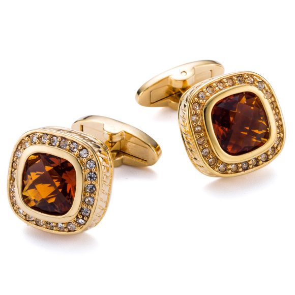 High Quality Classic French Turtle Surface Glass Cufflinks - Image 7