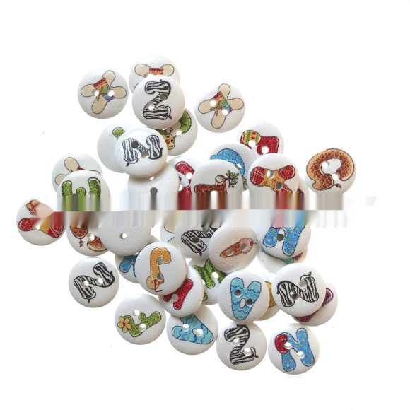 English Alphabet Early Education Wooden Button - Image 5
