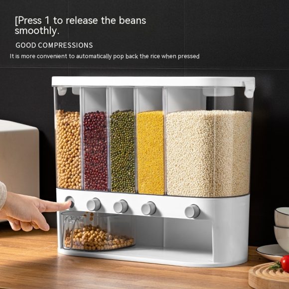 Sealed Kitchen Cereals Separated Storage Box - Image 4