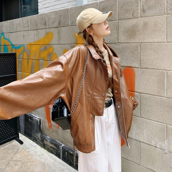 High-grade Casual Leather Jacket Motorcycle Clothing - Image 4