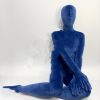 Blue Tight Stretch Short Plush Tights