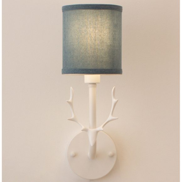 Modern Bedroom Bedside Aisle Wall Lamp Wrought Iron Antlers Living Room Hotel Lamps - Image 4