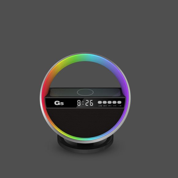 2024 New Multifunction RGB Night Light Wireless Charger Bluetooth-compatible Speaker Large G Ambience Light Home Decor - Image 5