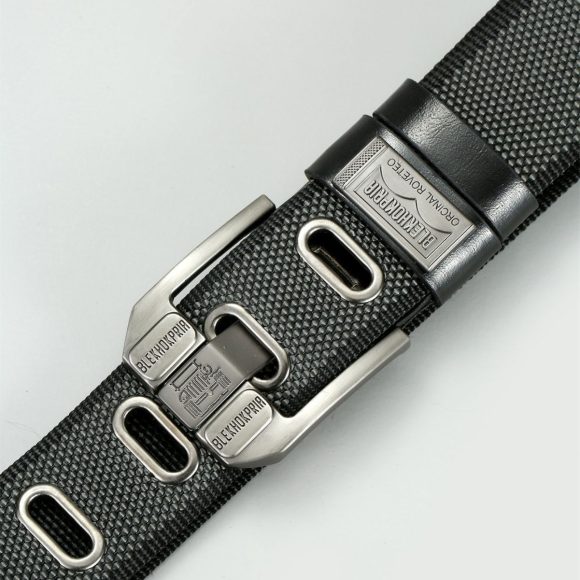 Pin Buckle Canvas Belt Cargo Pants Casual Retro Decorative Belt Fashion Men - Image 3