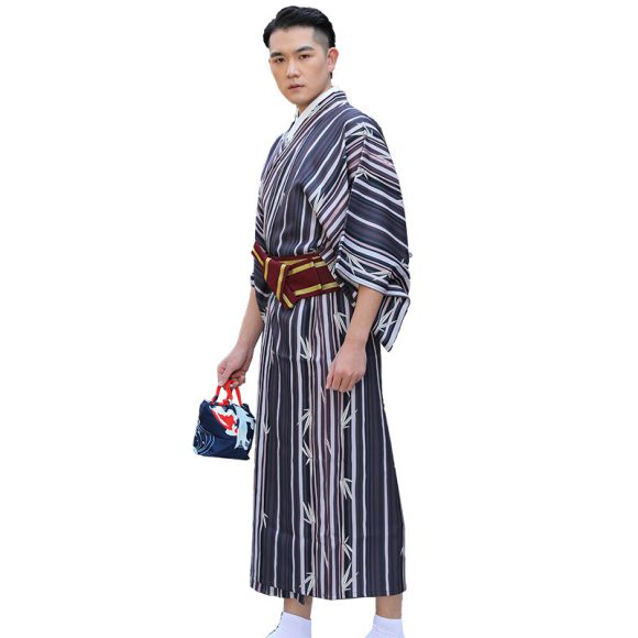 Japanese Kimono Men's Traditional Formal Wear - Image 4