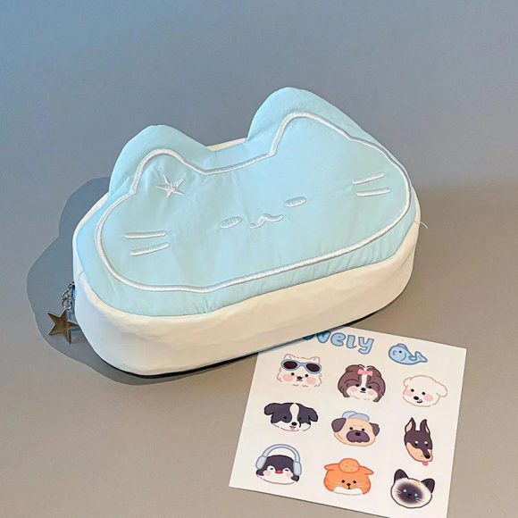 Cartoon Cute Caramel Cat Pencil Case Good-looking - Image 3