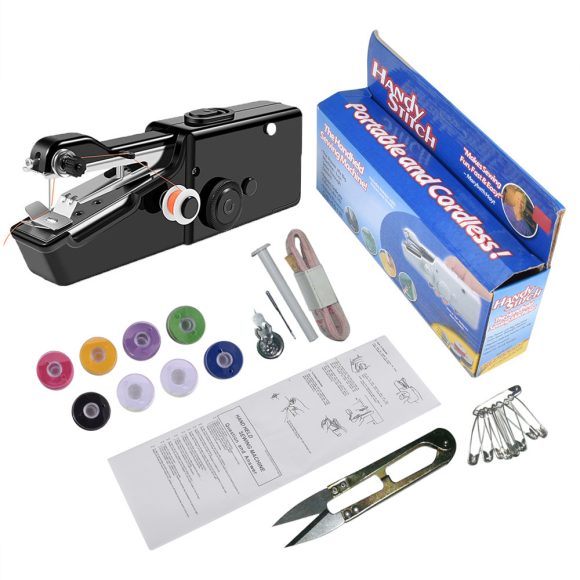 Handheld Electric Sewing Machine Set Black - Image 3