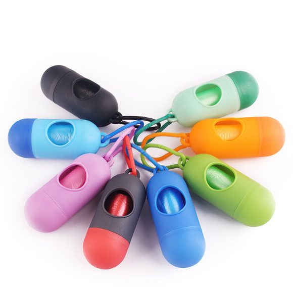 Dog Poop Bags Holder Pet Waste Bag Dispenser Doggy Poop Bag With Hook For Garbage Bags - Image 3
