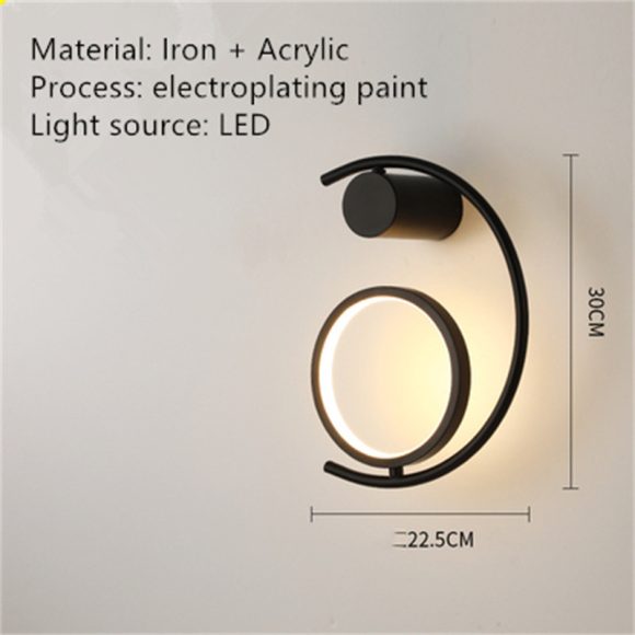 Modern Minimalist Light Luxury Creative Design Wall Lamp - Image 2