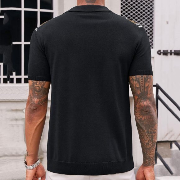Men's Casual Striped Jacquard Sweater - Image 8