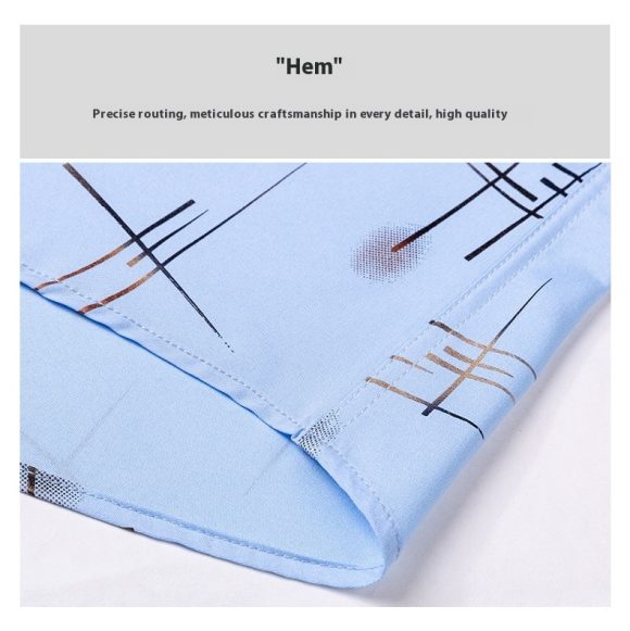 Middle-aged And Elderly Men's Non-ironing Anti-wrinkle Shirt Casual Bronzing Plaid Shirt - Image 9