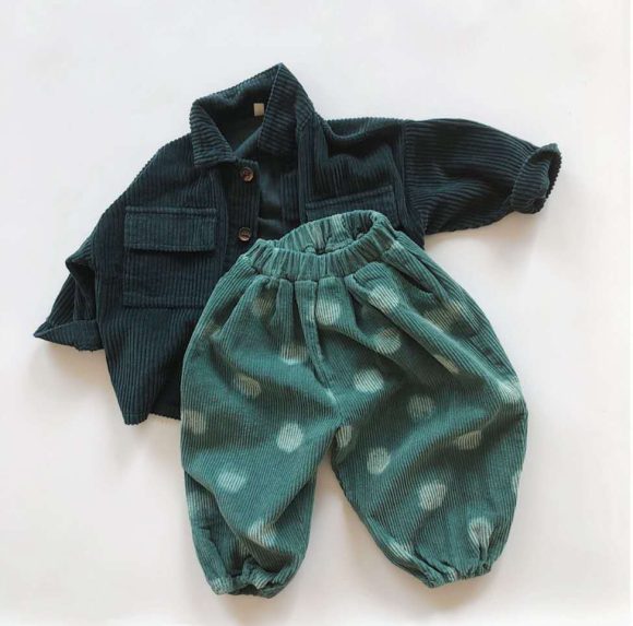 Vintage Kids Corduroy Loose Cardigan Jacket - Image 4